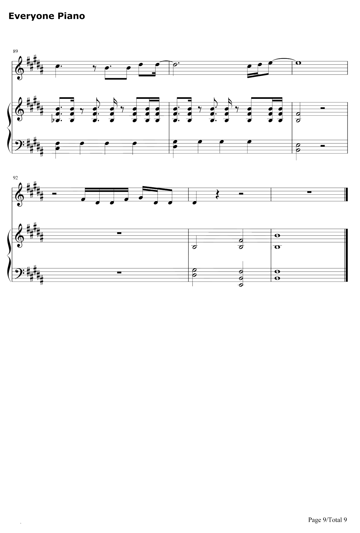 You Will Be Found钢琴谱-Benj Pasek-亲爱的埃文汉森OST9