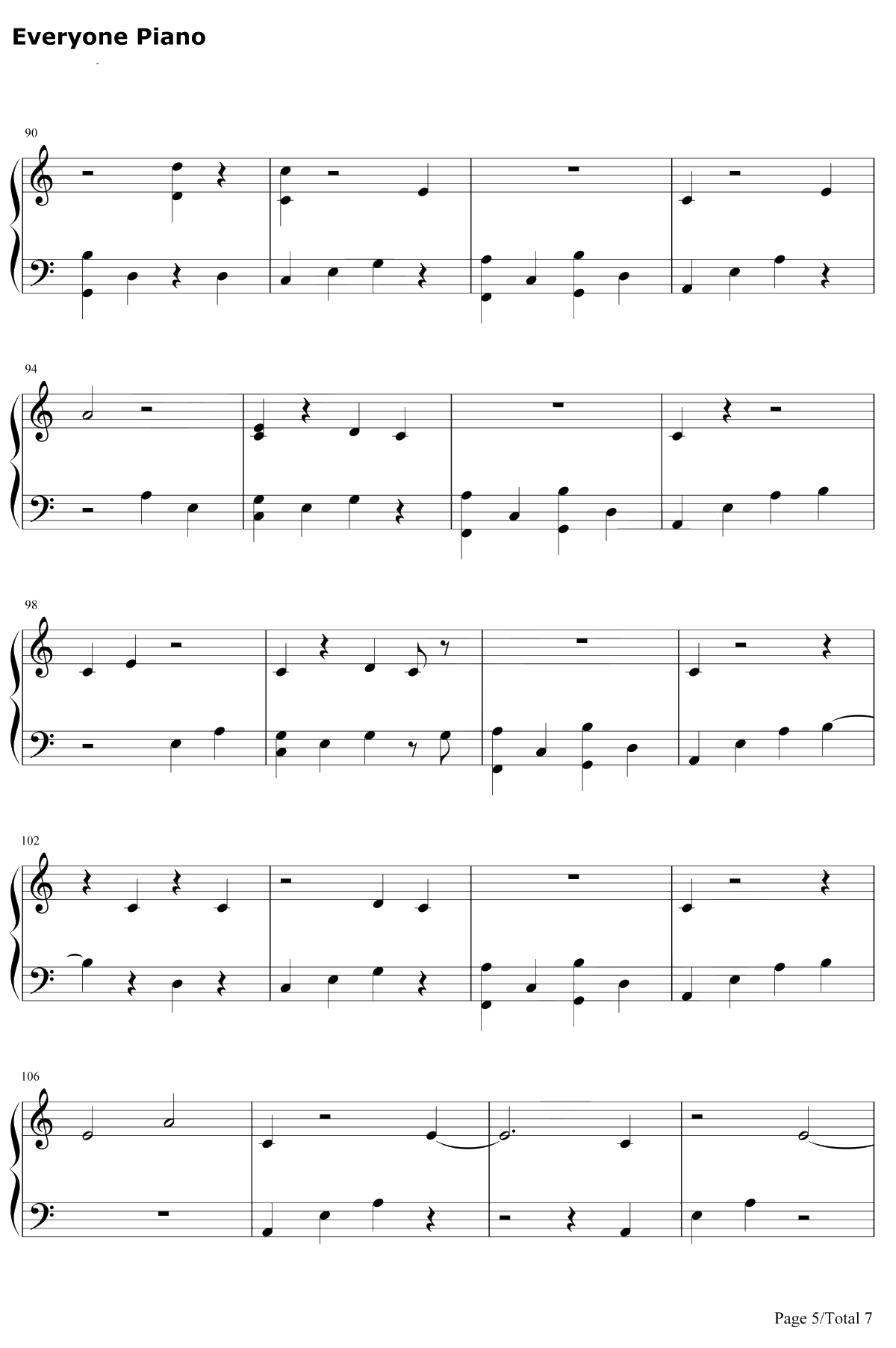 I Would Die for You钢琴谱-Miley Cyrus5