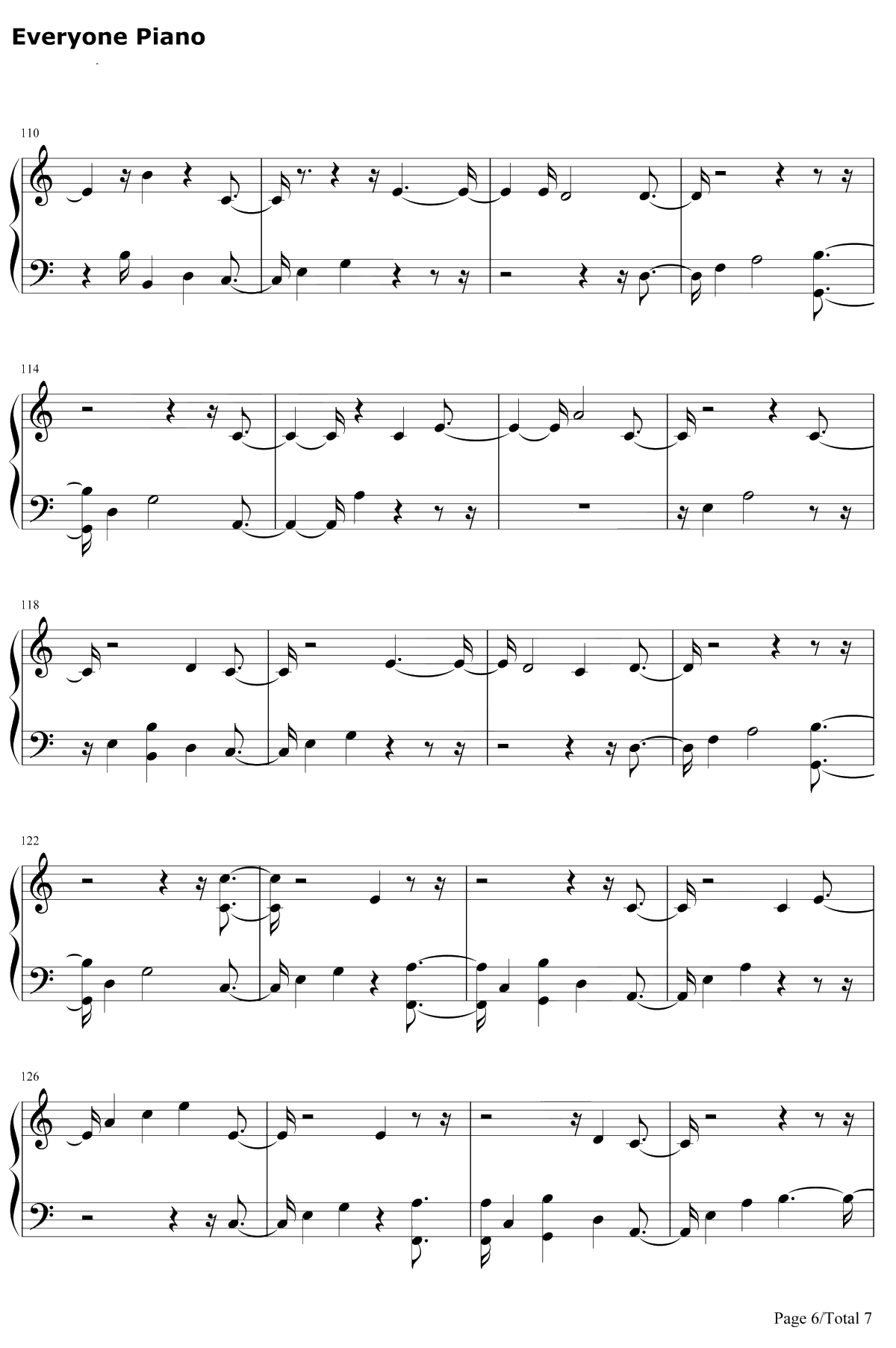 I Would Die for You钢琴谱-Miley Cyrus6