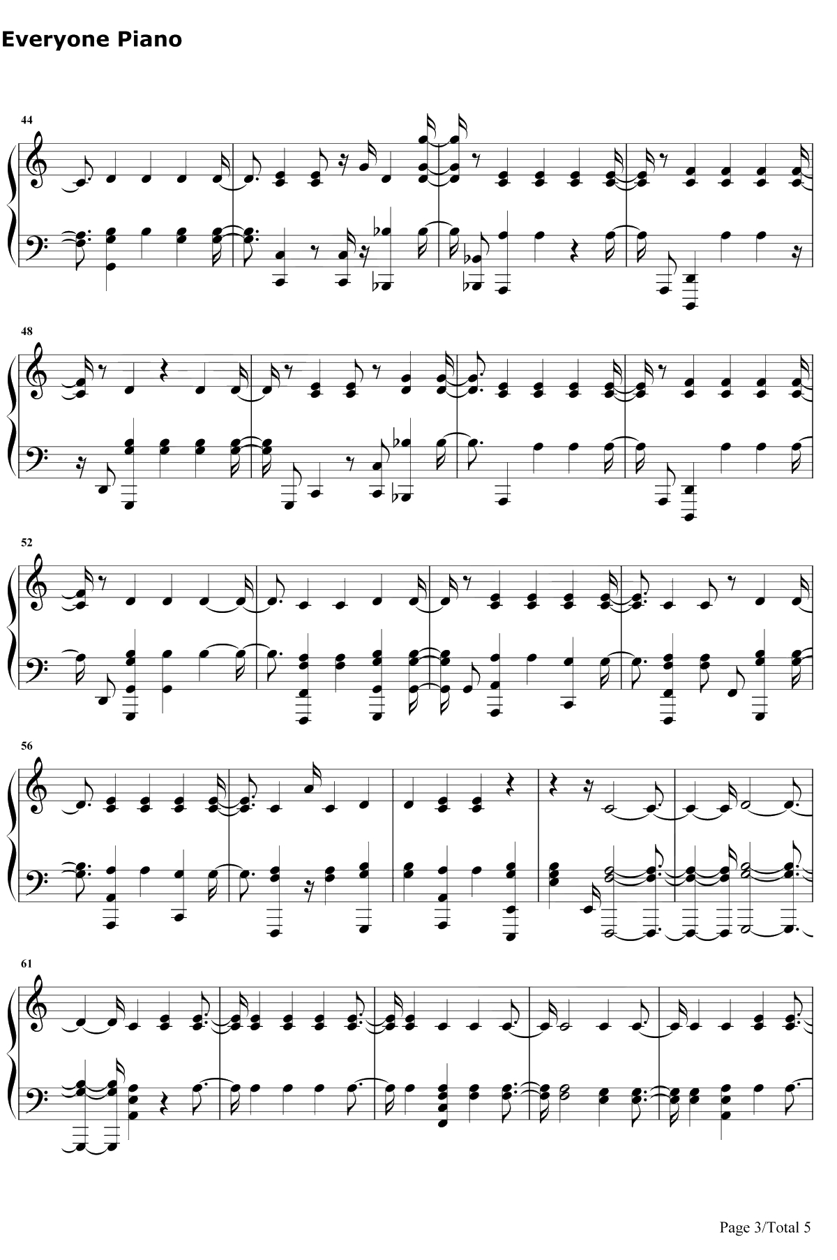 Walk on Water钢琴谱-Eminem/Beyonce3