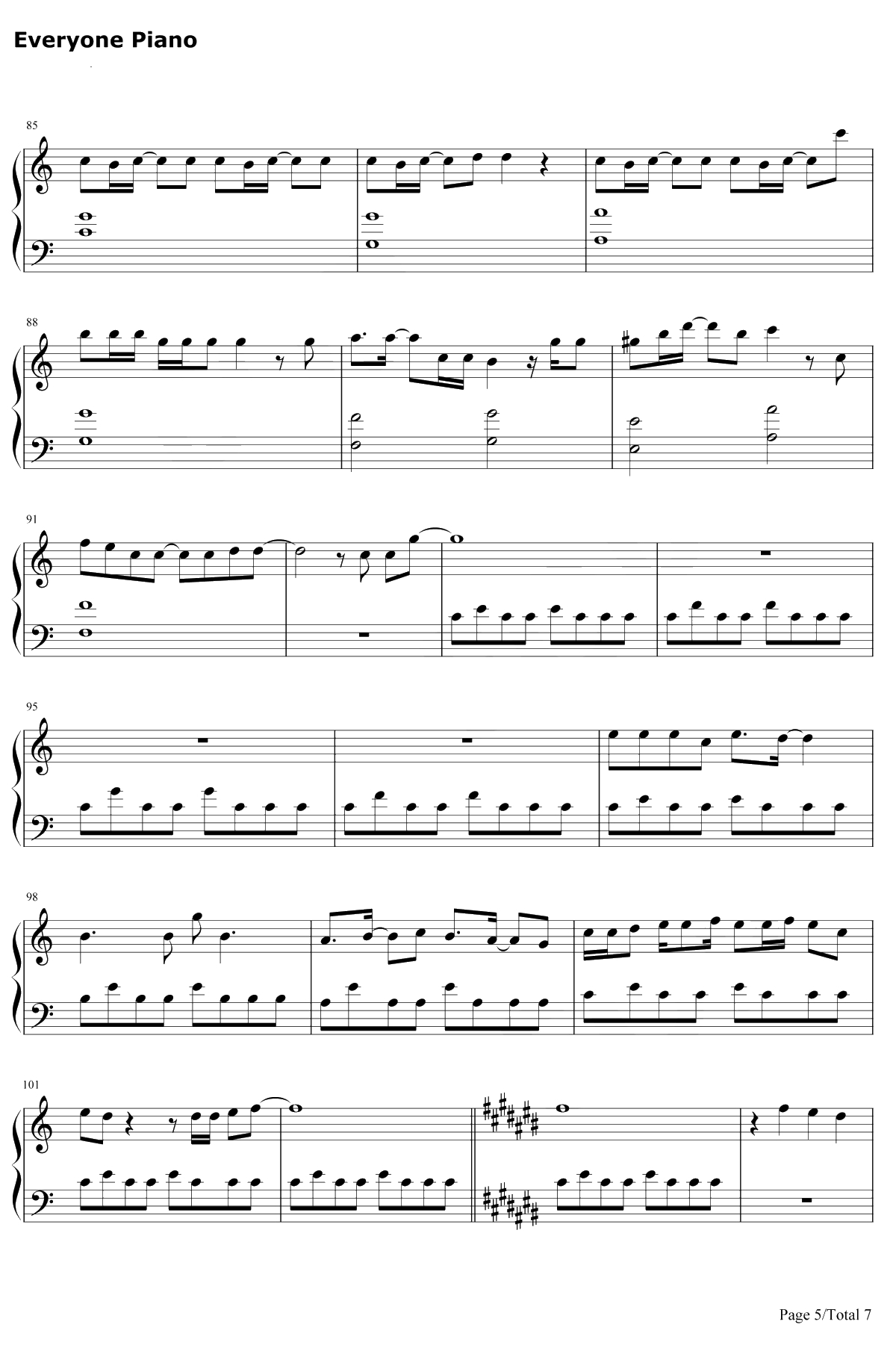 シンクロニシティ钢琴谱-乃木坂465