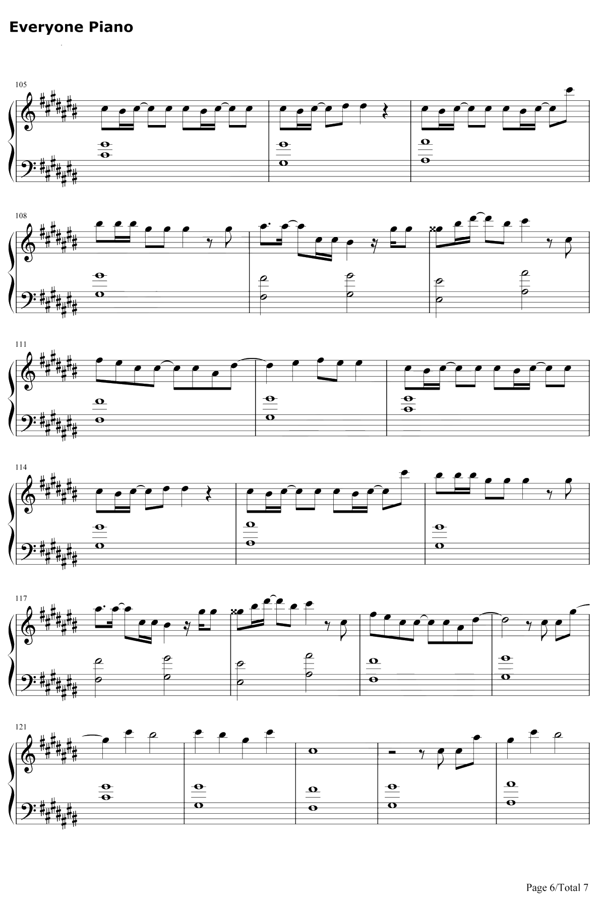 シンクロニシティ钢琴谱-乃木坂466