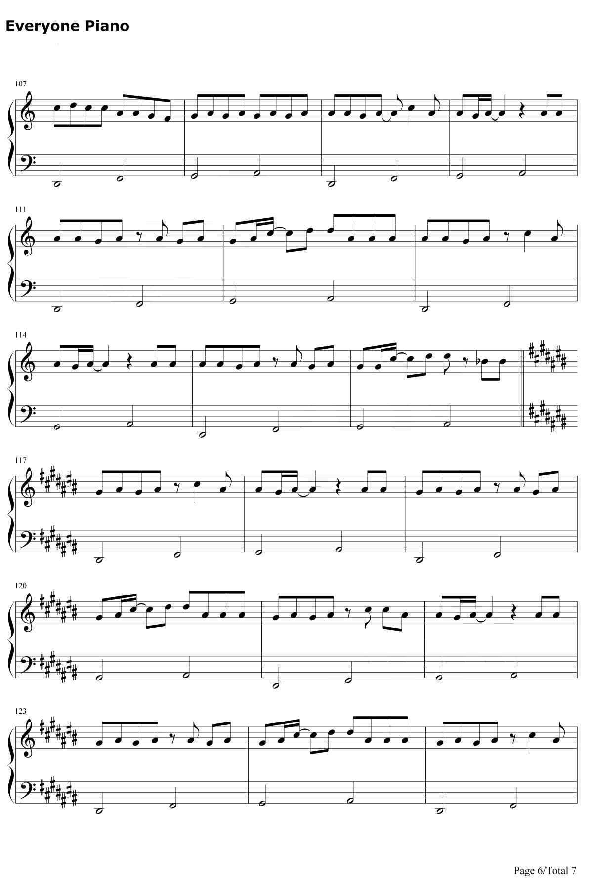 Teacher Teacher钢琴谱-AKB486