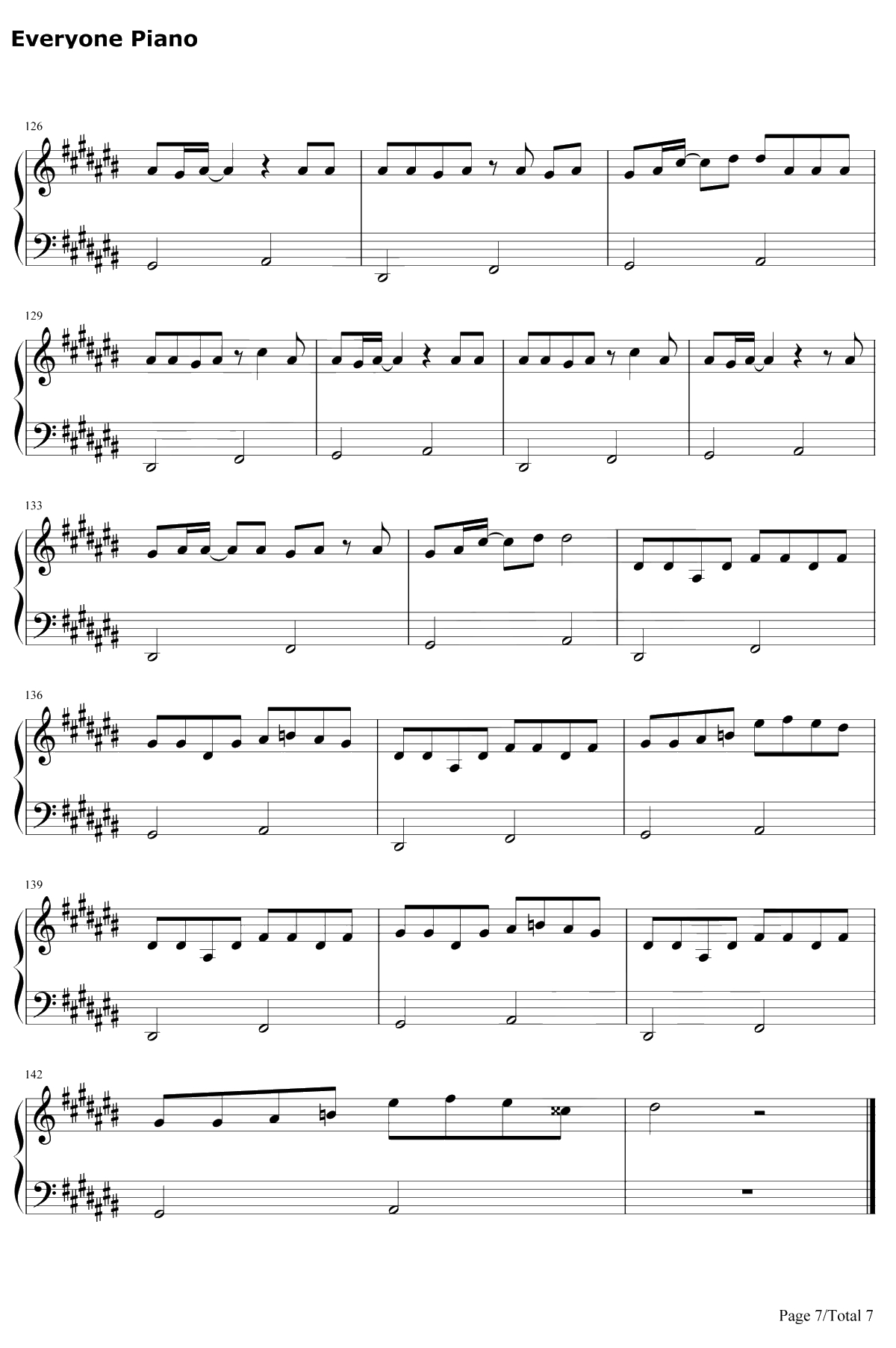 Teacher Teacher钢琴谱-AKB487