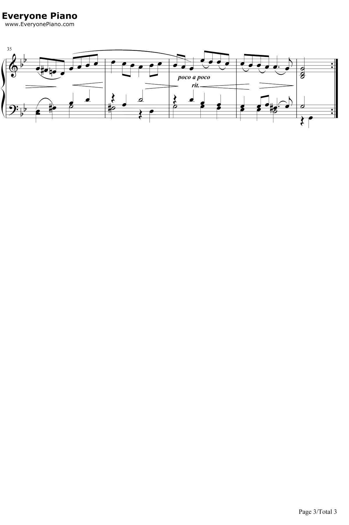 加伏特舞曲15钢琴谱-巴赫-巴赫初级钢琴曲集3