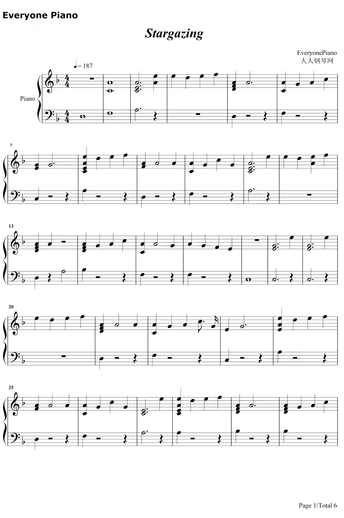 Stargazing钢琴谱-Kygo1