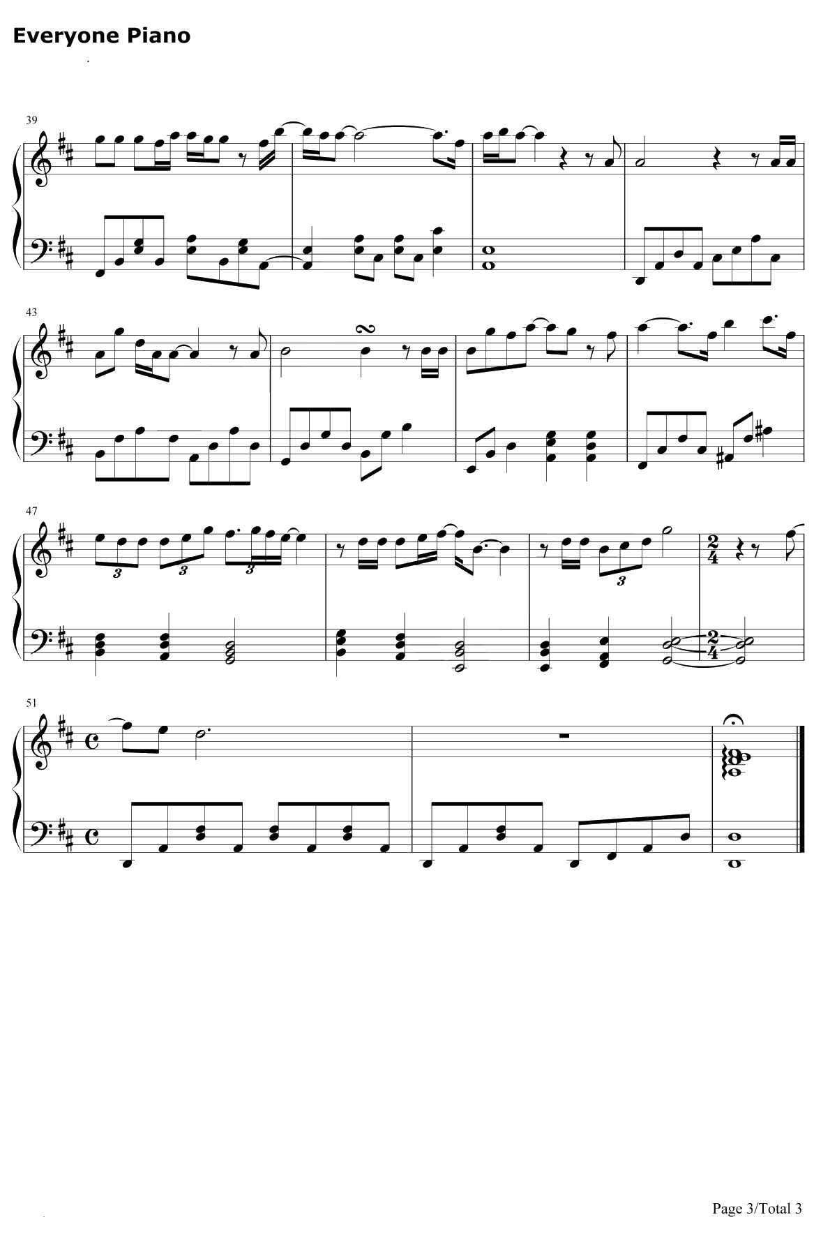 It's You钢琴谱-郑世云3