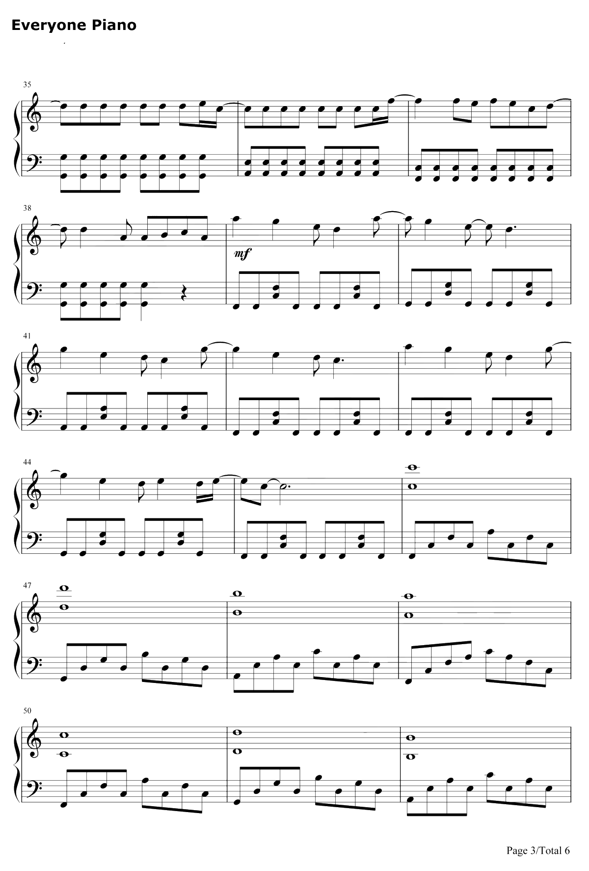 当每颗星星钢琴谱-阿信/黄渤3