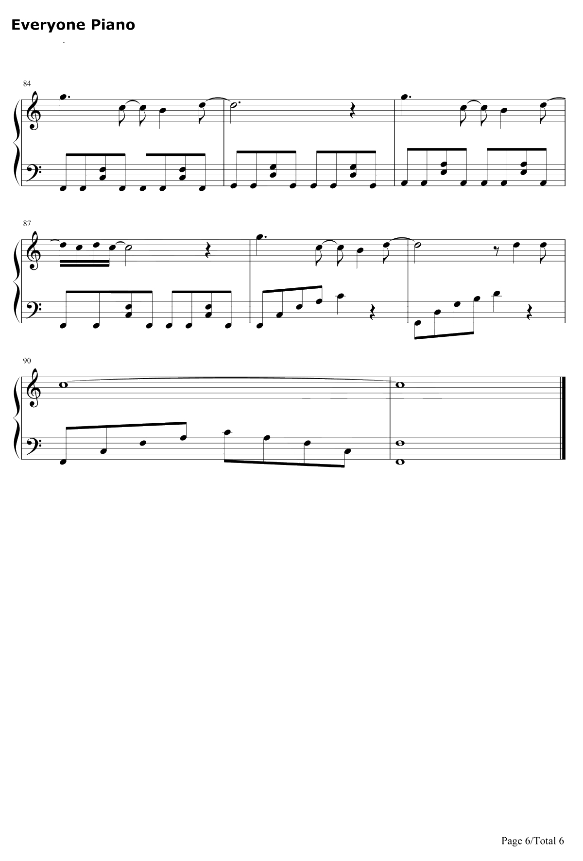 当每颗星星钢琴谱-阿信/黄渤6