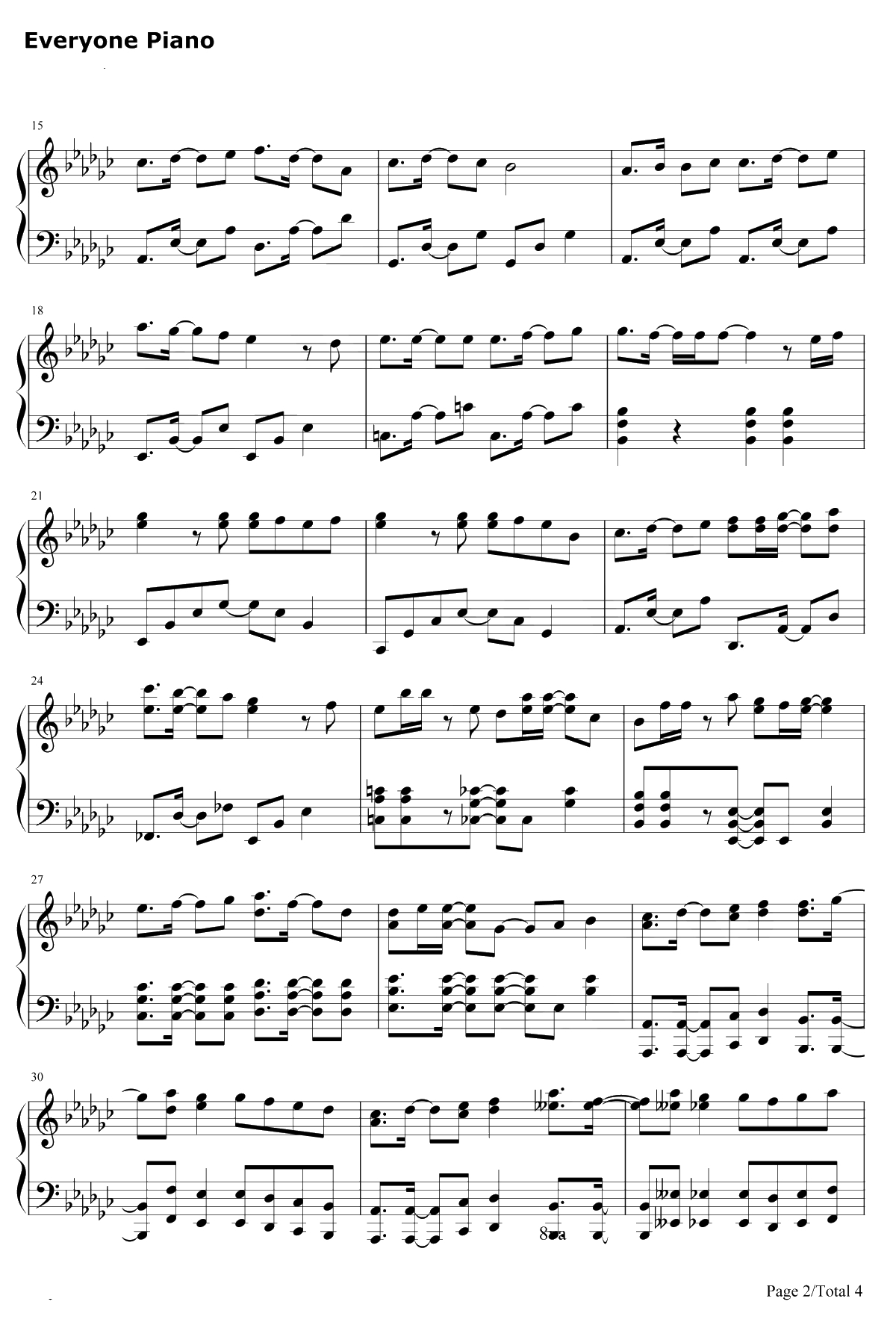 DEAREST DROP钢琴谱-田所梓2