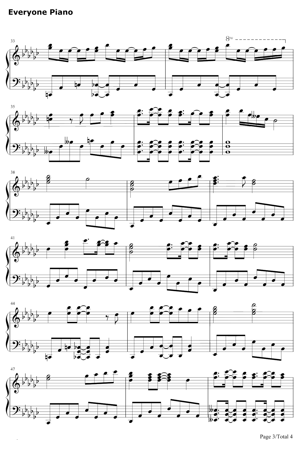 DEAREST DROP钢琴谱-田所梓3