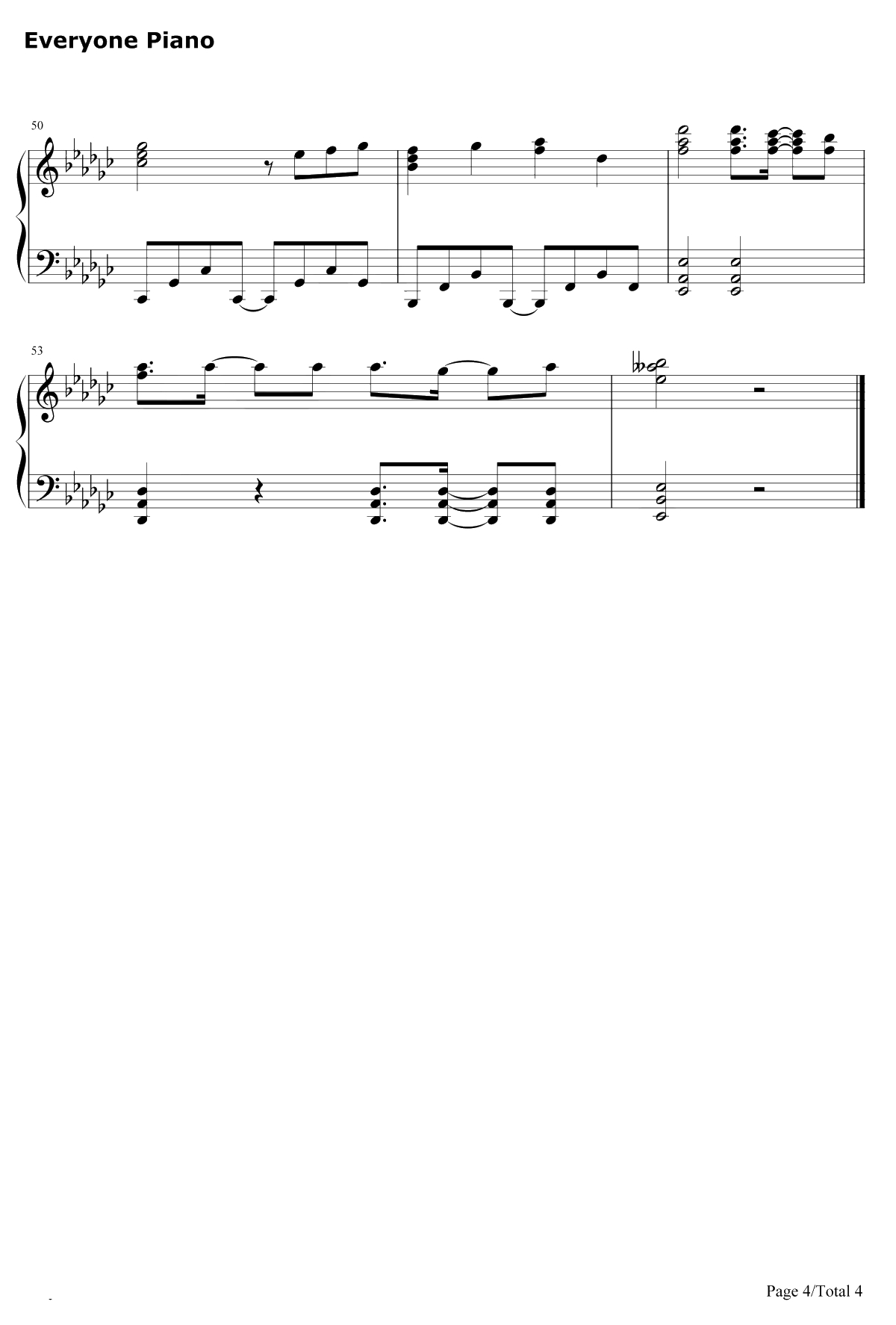 DEAREST DROP钢琴谱-田所梓4