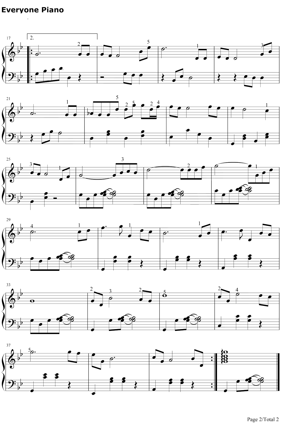 千愁记旧情钢琴谱-罗文-射雕英雄传之华山论剑插曲2