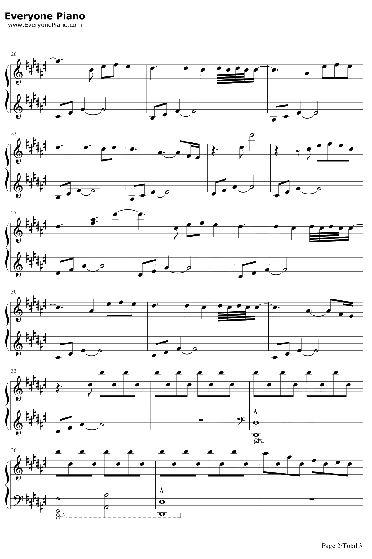 The Beginning钢琴谱-RyanArcand加拿大流浪汉钢琴曲2