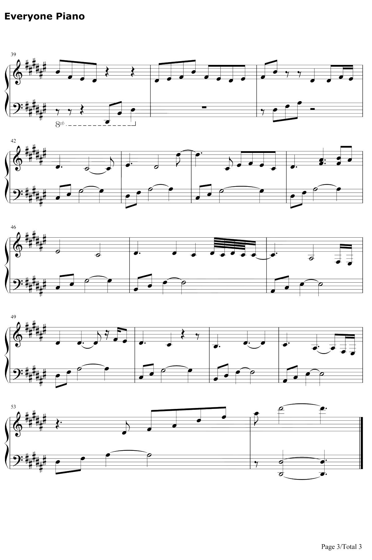 The Beginning钢琴谱-RyanArcand加拿大流浪汉钢琴曲3