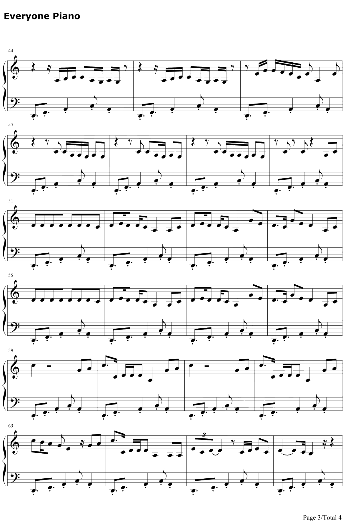 Almost Love钢琴谱-SabrinaCarpenter3