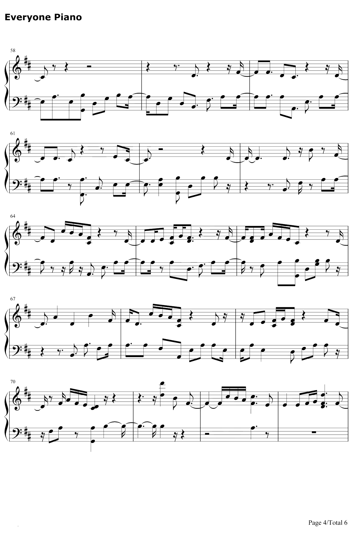 Solo钢琴谱-CleanBandit4