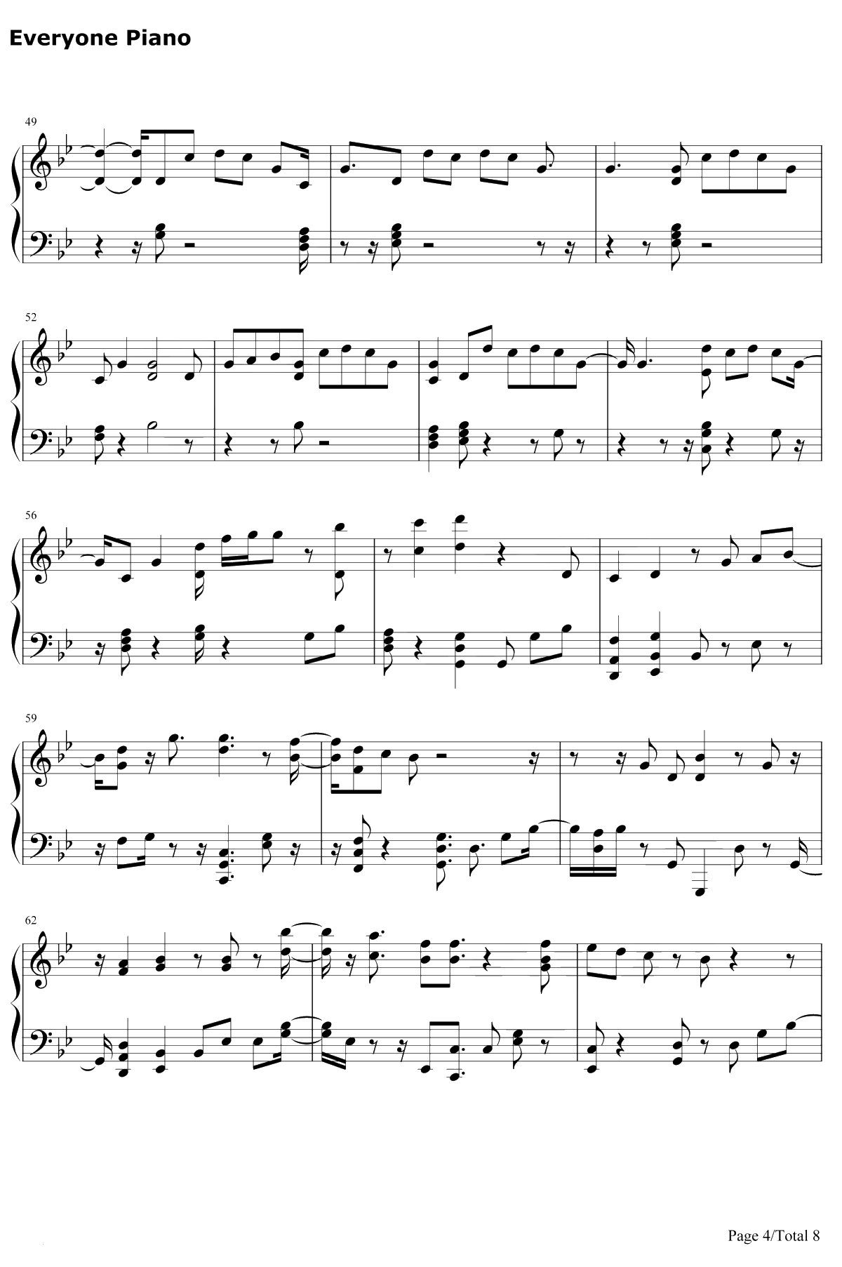 Where You At钢琴谱-NU'EST4