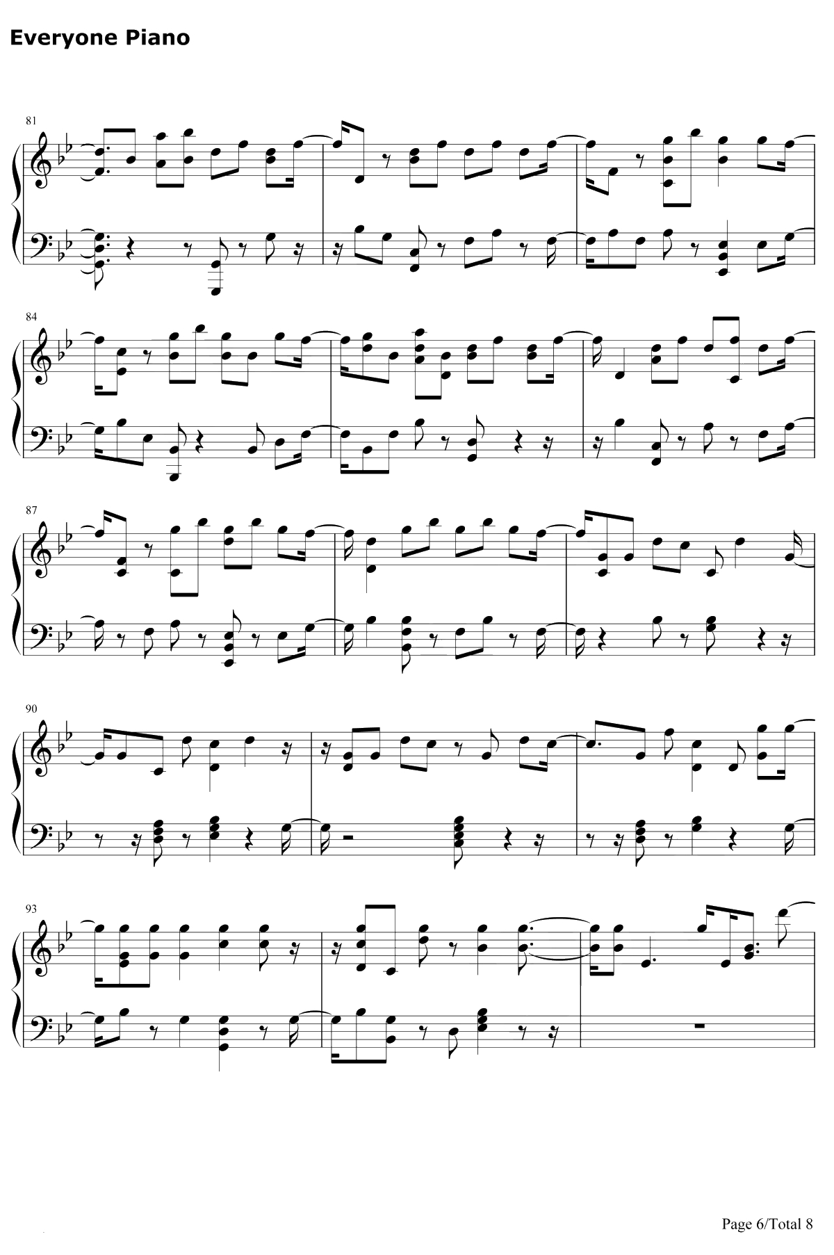 Where You At钢琴谱-NU'EST6