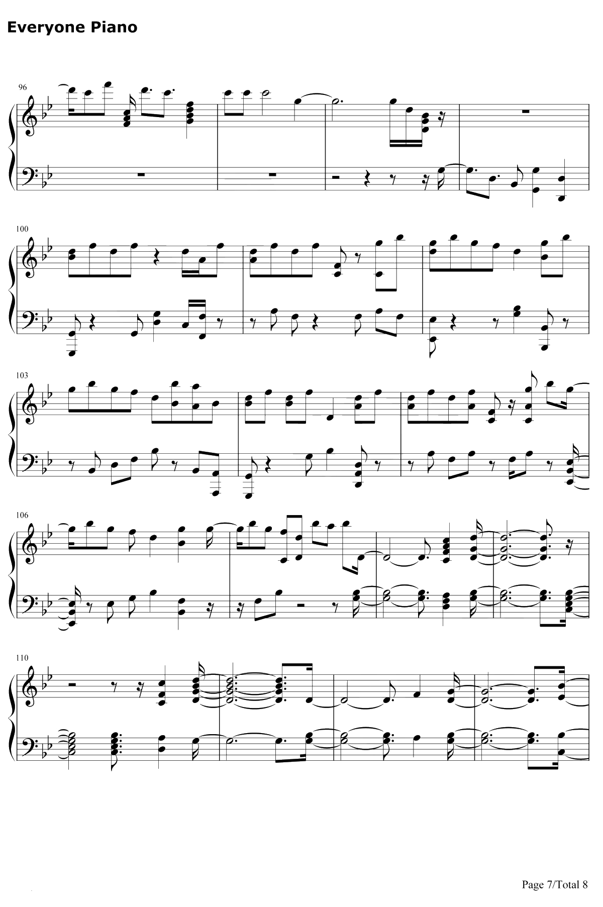 Where You At钢琴谱-NU'EST7