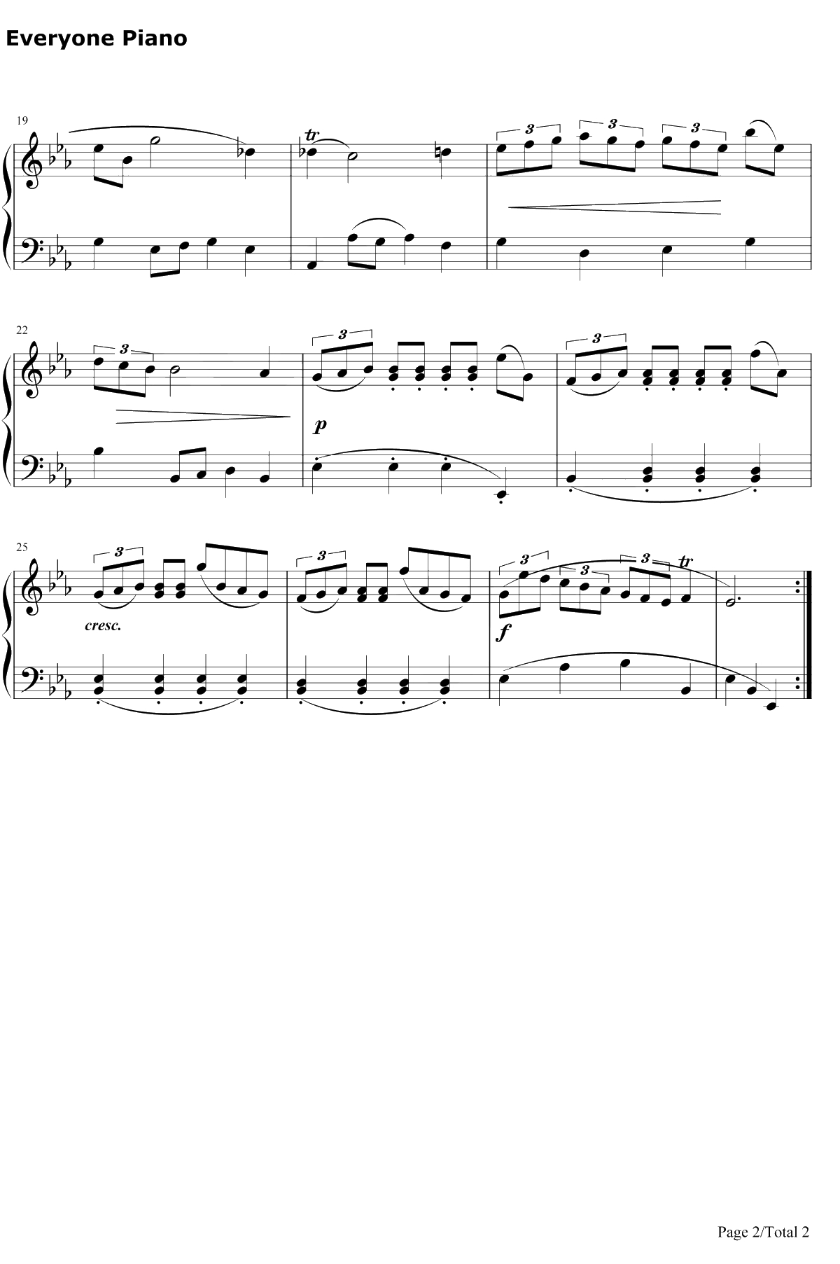 进行曲16钢琴谱-巴赫-巴赫初级钢琴曲集2