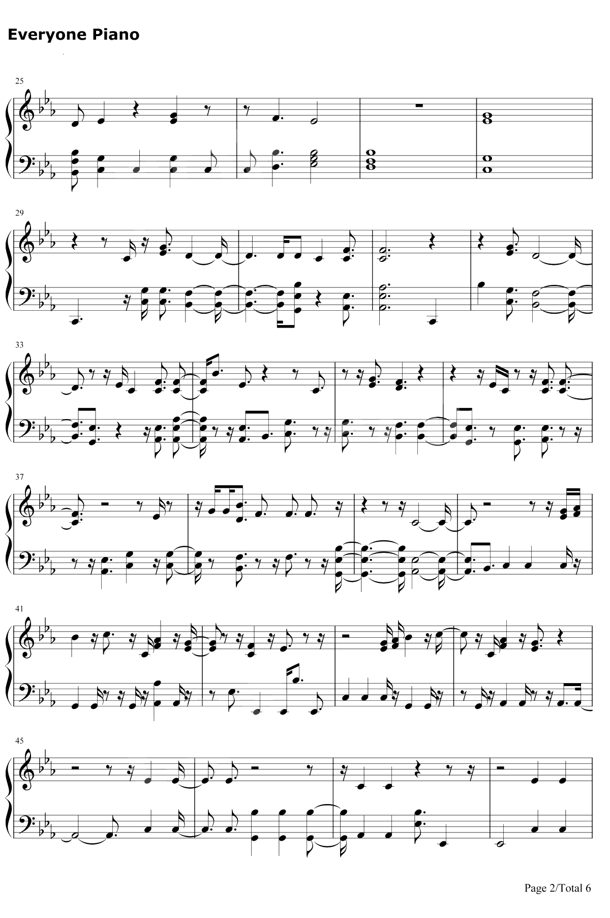 I Miss You钢琴谱-Clean Bandit2