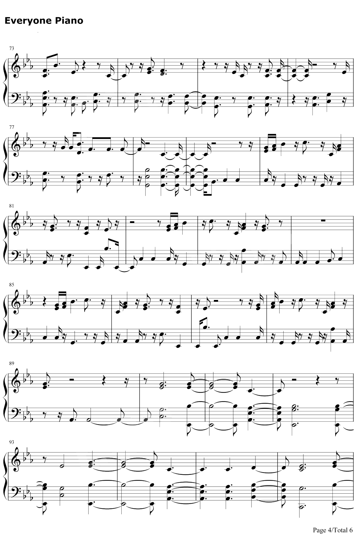 I Miss You钢琴谱-Clean Bandit4