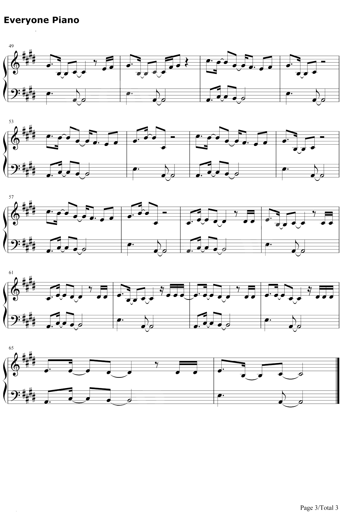 Happy Now钢琴谱-Zedd / Elley Duhé3