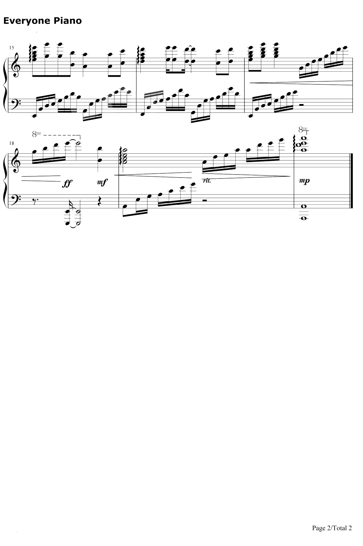 我的将军啊 钢琴谱-半阳2