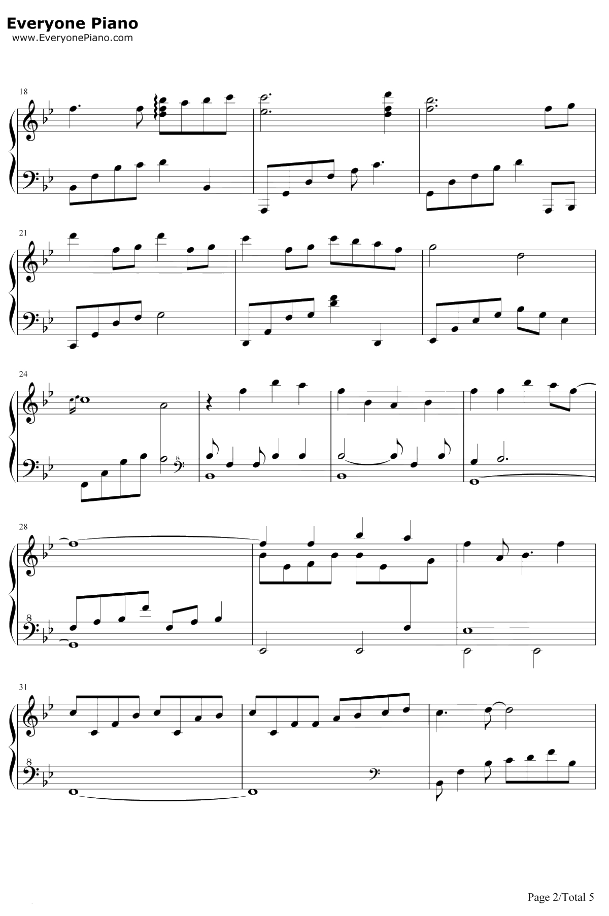 最好的朋友在身边 钢琴谱-娄艺潇2