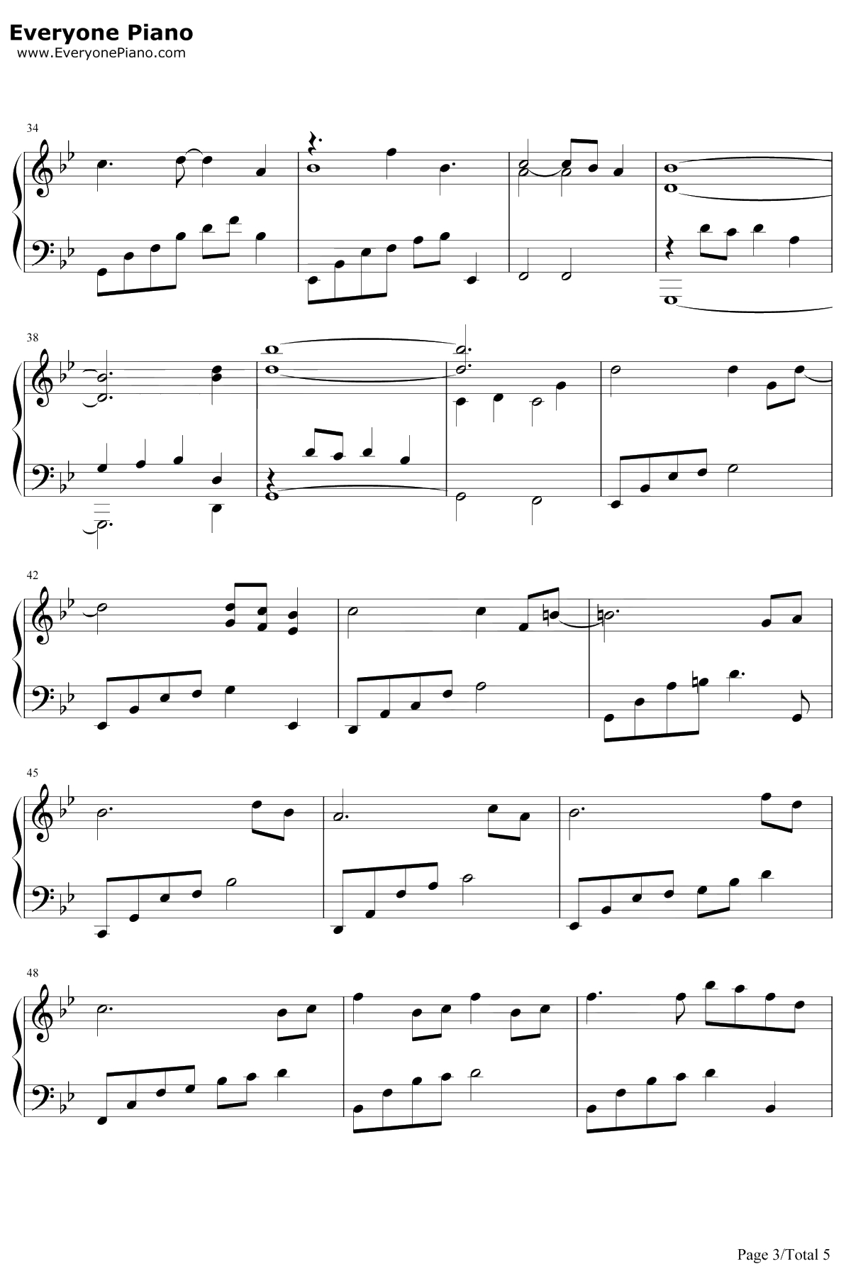 最好的朋友在身边 钢琴谱-娄艺潇3