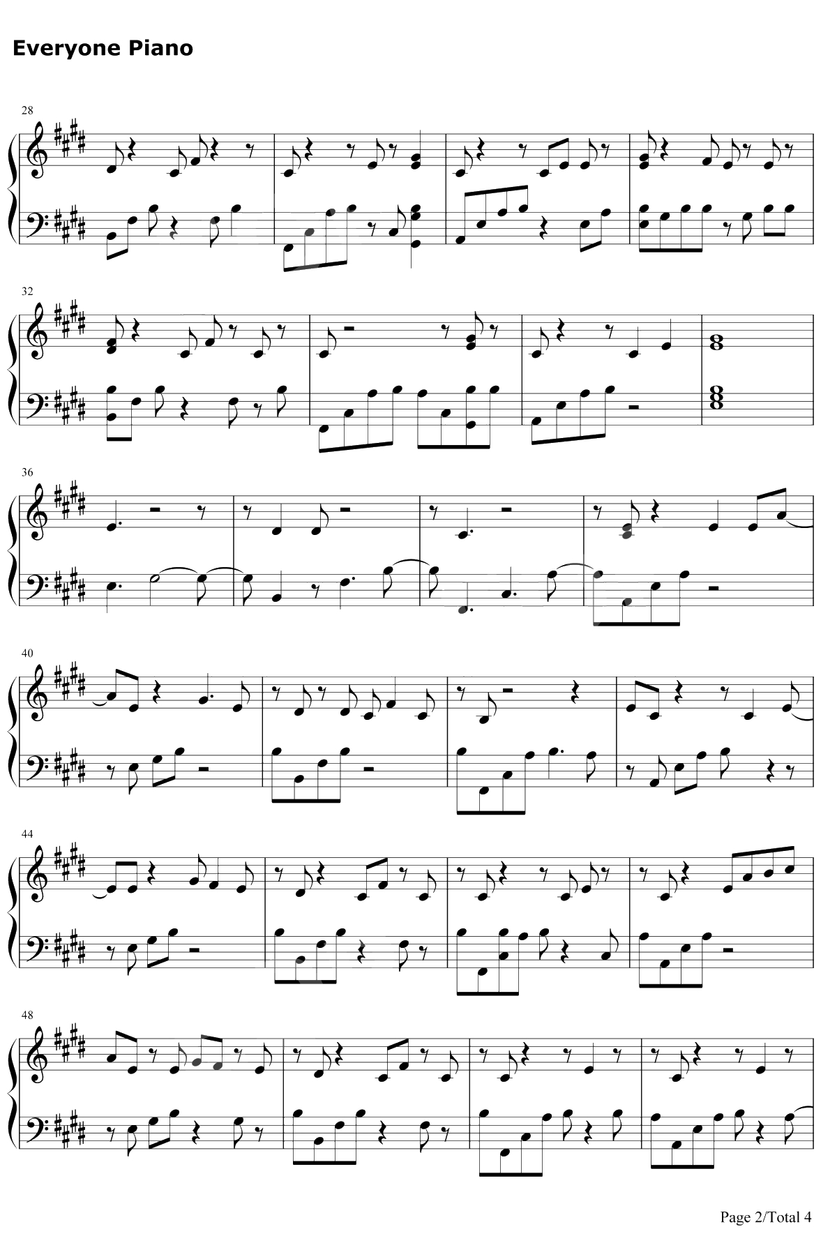 King of My Heart钢琴谱-Taylor Swift2