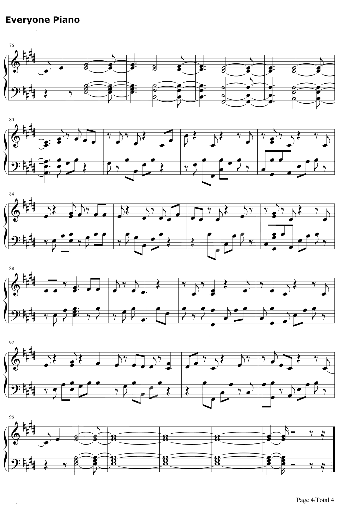 King of My Heart钢琴谱-Taylor Swift4