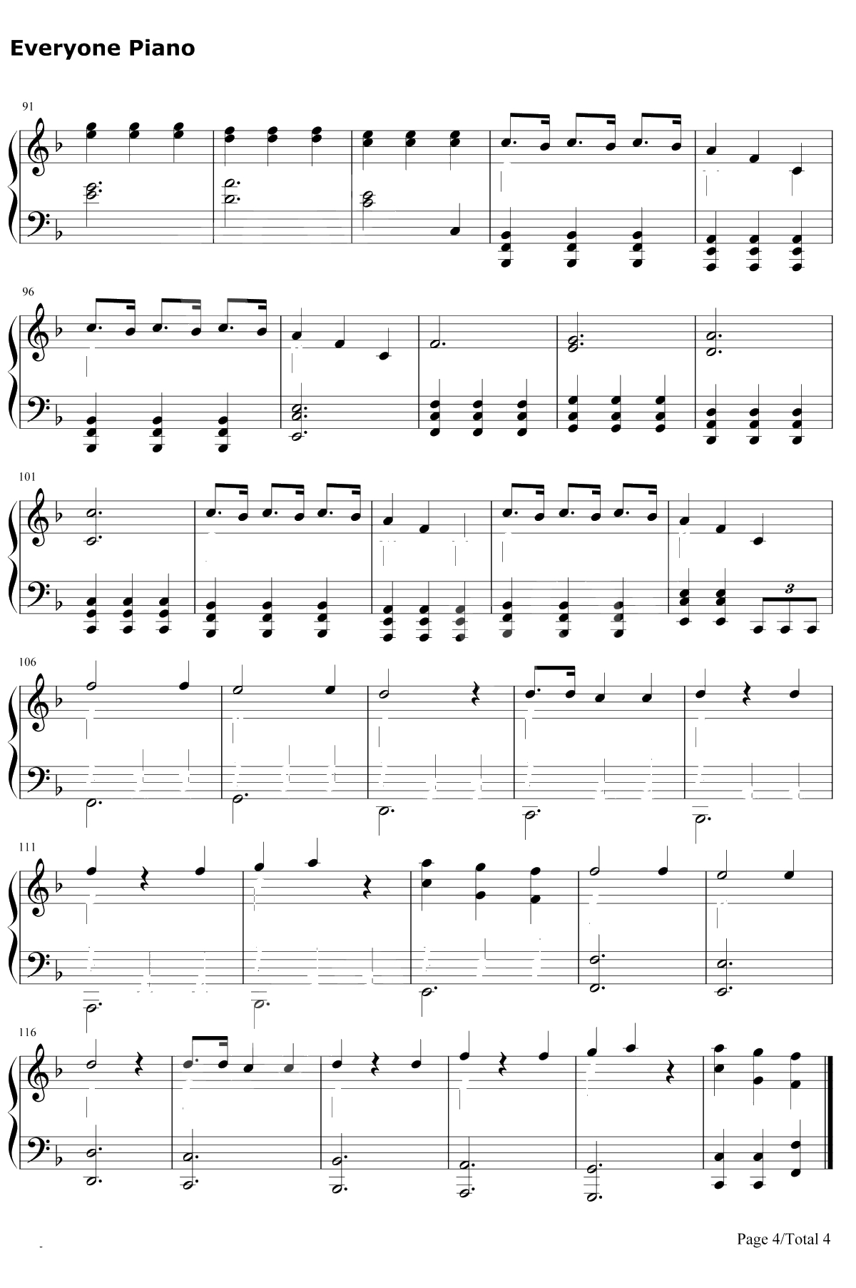 Two Fux钢琴谱-Adam Lambert4