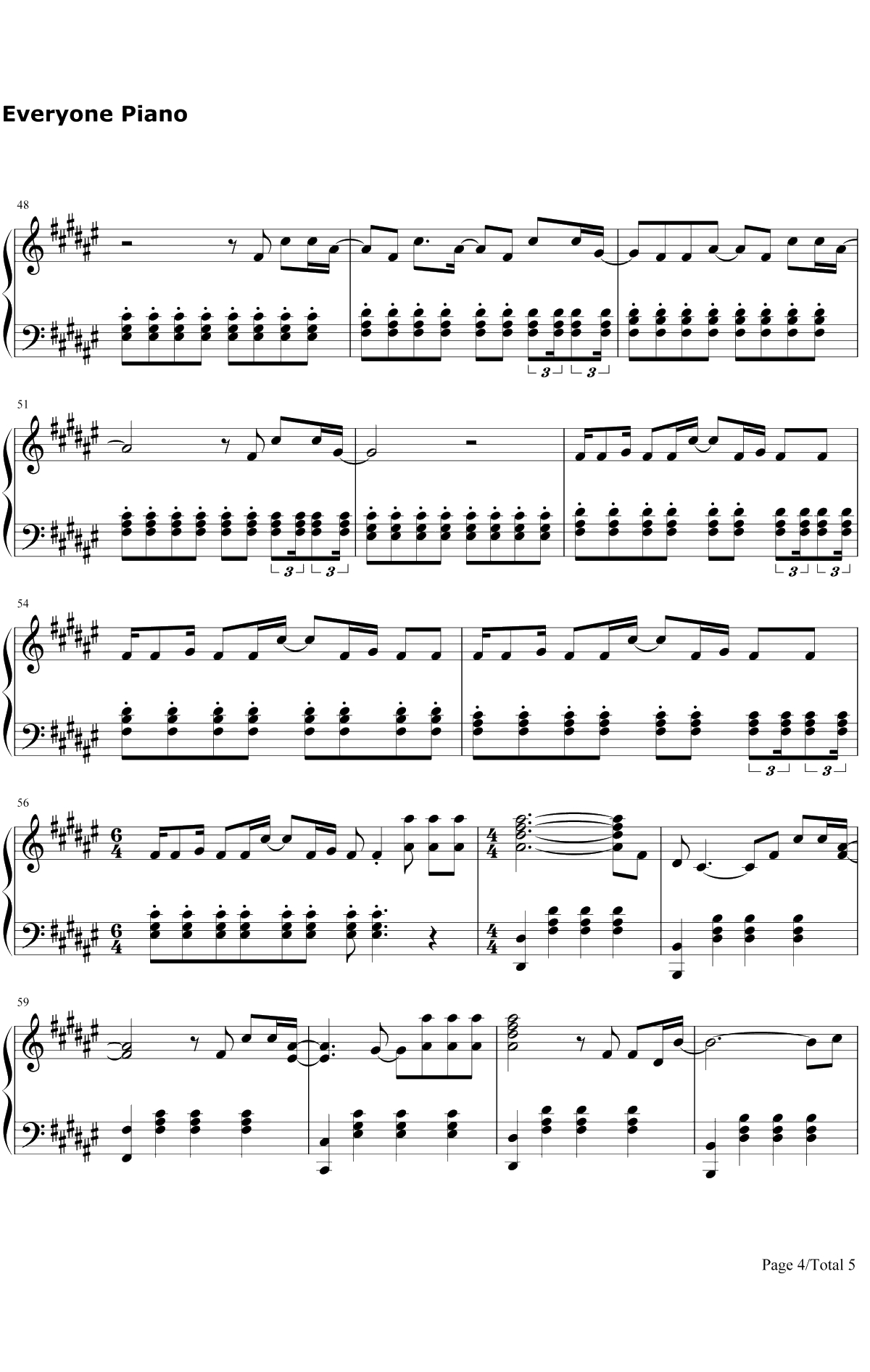 Faded 钢琴谱-Alan Walker4