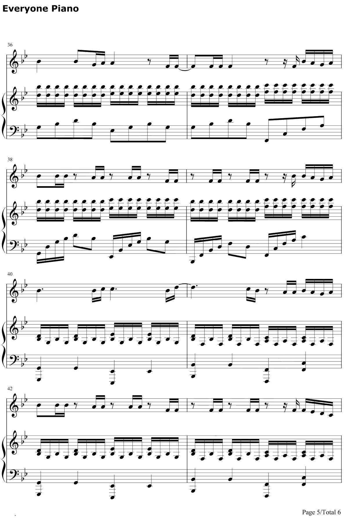 来自天堂的魔鬼钢琴谱-邓紫棋5