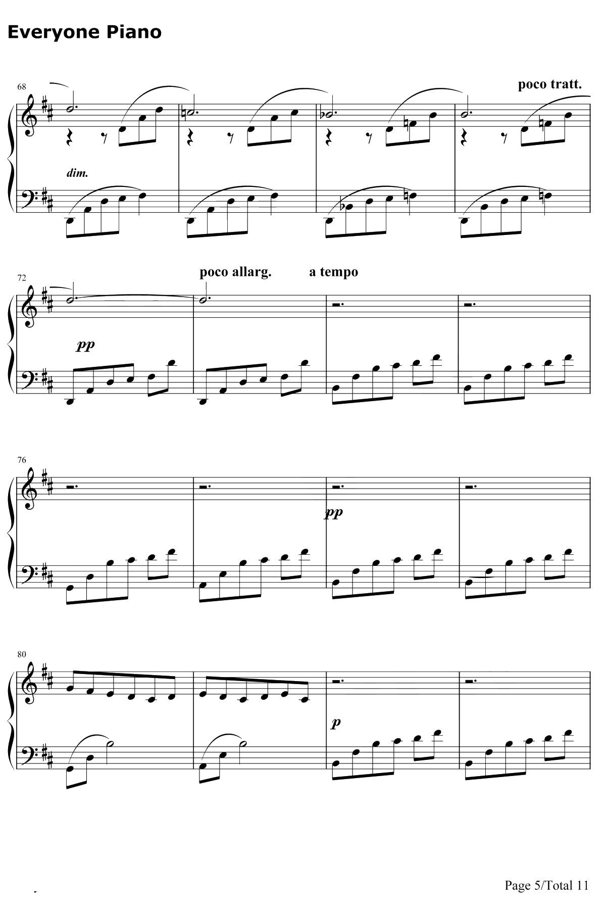 Le Onde钢琴谱-LudovicoEinaudi5