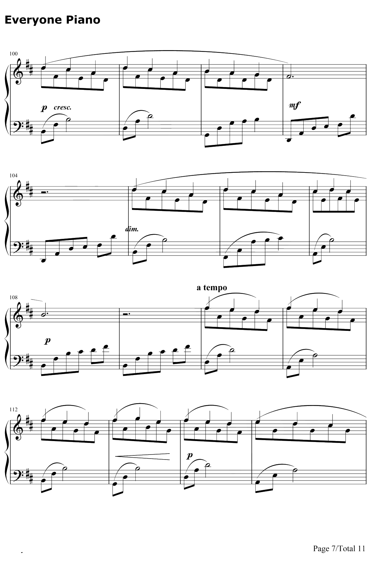 Le Onde钢琴谱-LudovicoEinaudi7