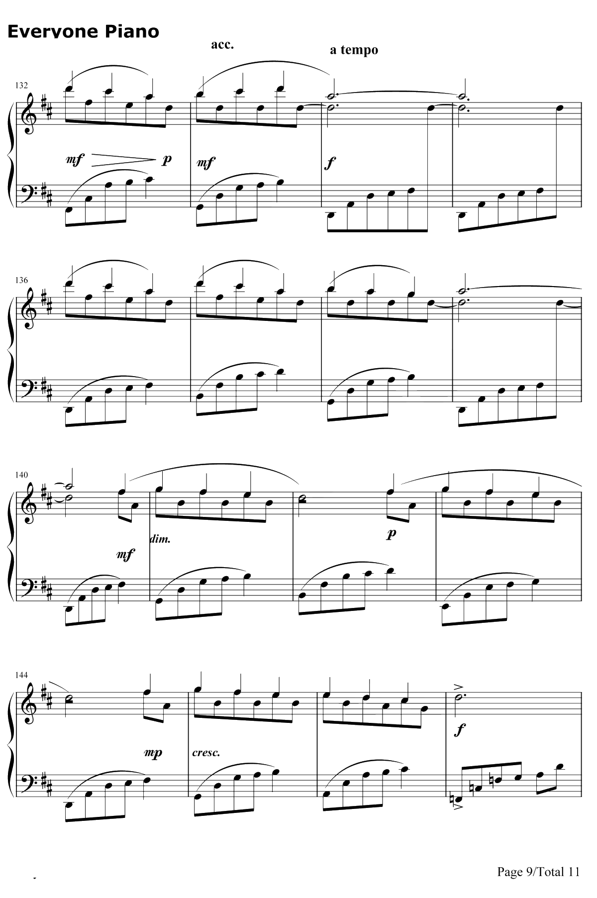 Le Onde钢琴谱-LudovicoEinaudi9