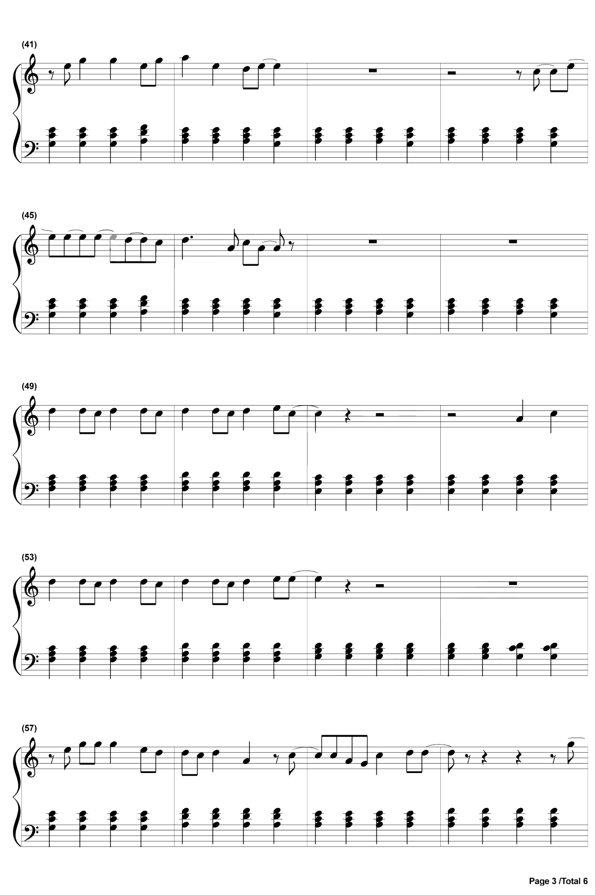 Stay钢琴谱-RihannaMikkyEkko3