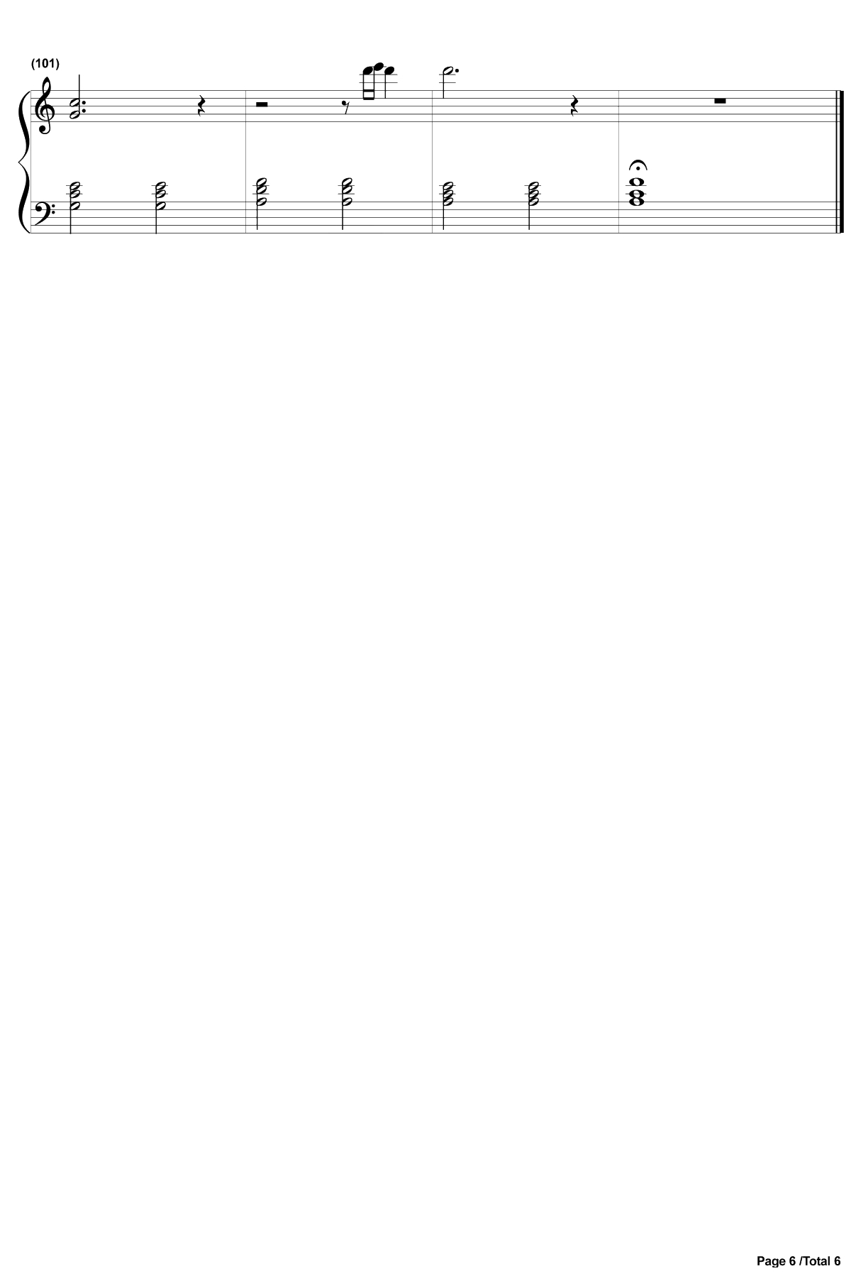 Stay钢琴谱-RihannaMikkyEkko6