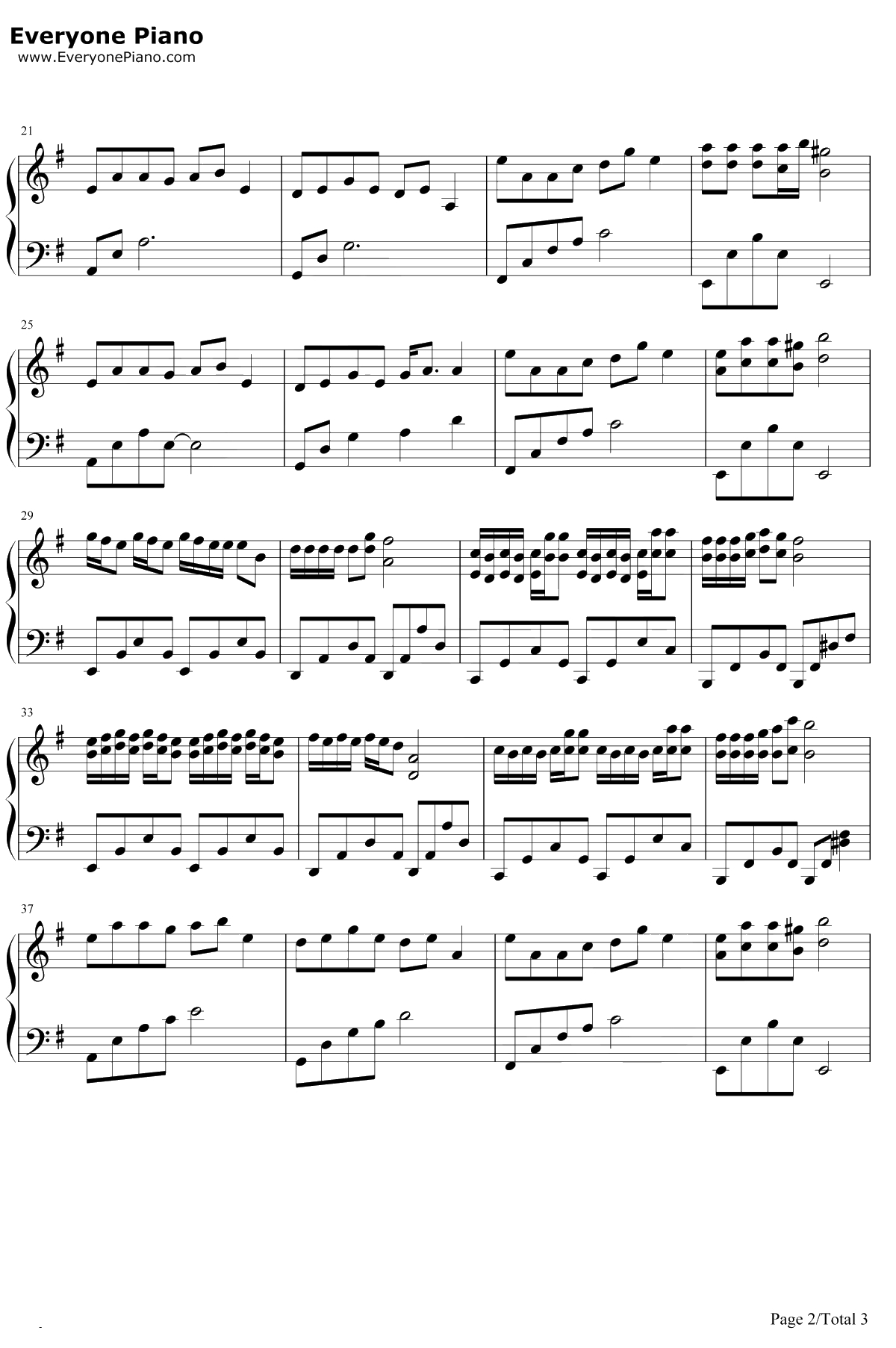 天地无霜钢琴谱-杨紫邓伦-香蜜沉沉烬如霜主题曲2