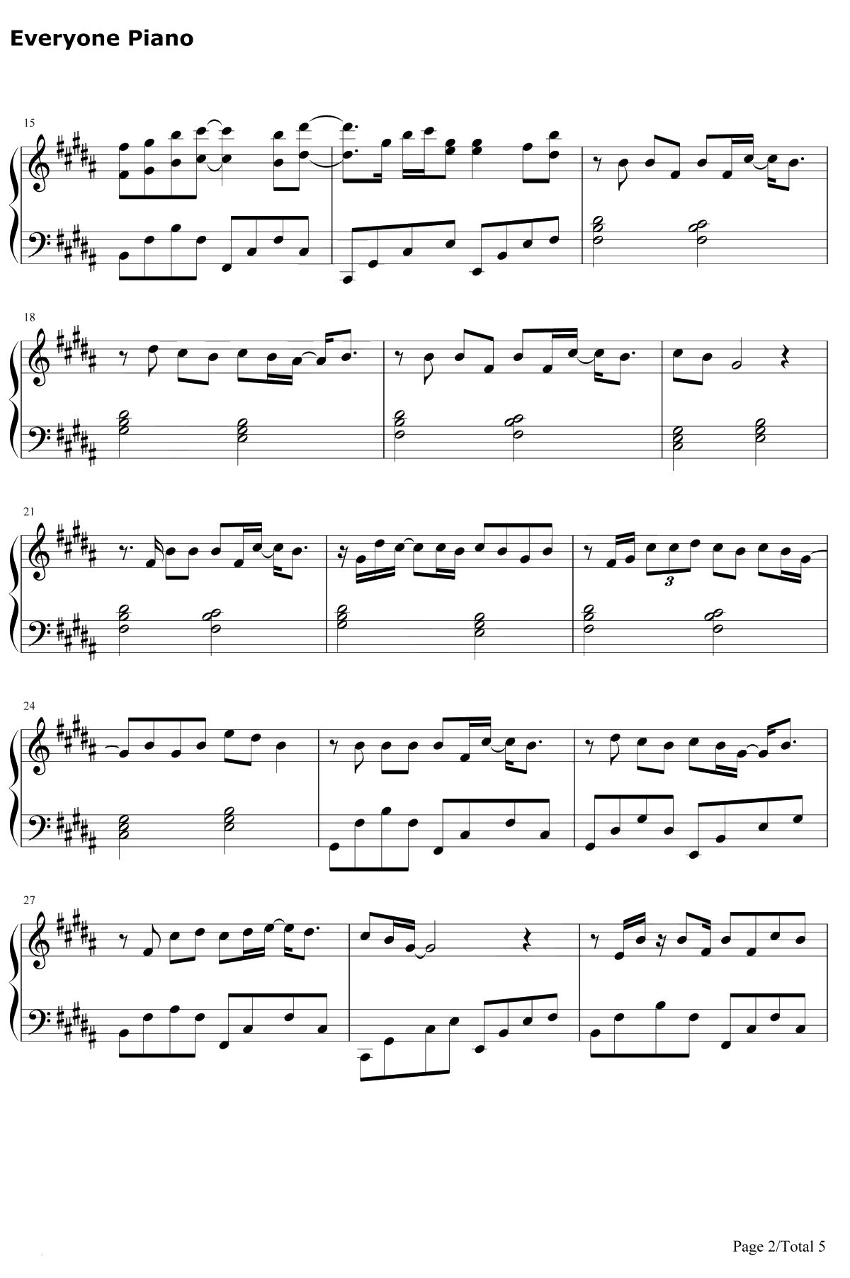 Vanilla Twilight钢琴谱-OwlCity2