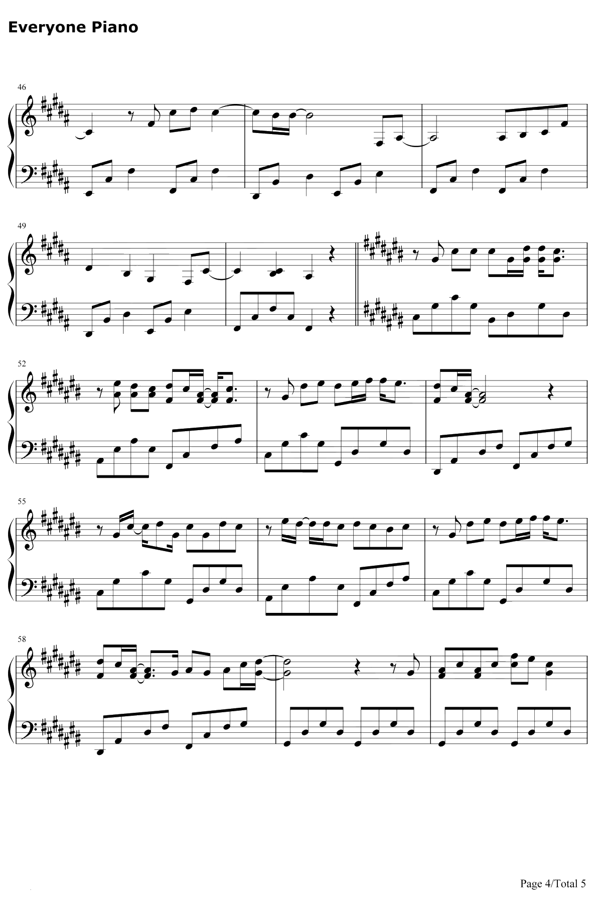 Vanilla Twilight钢琴谱-OwlCity4