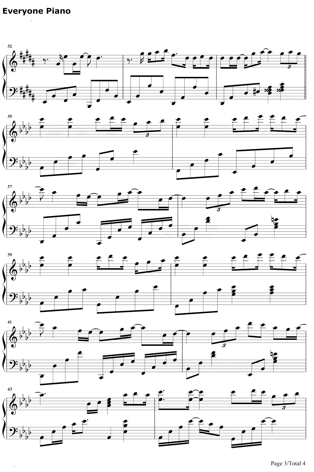 等得起钢琴谱-叶炫清-炮灰攻略主题曲3