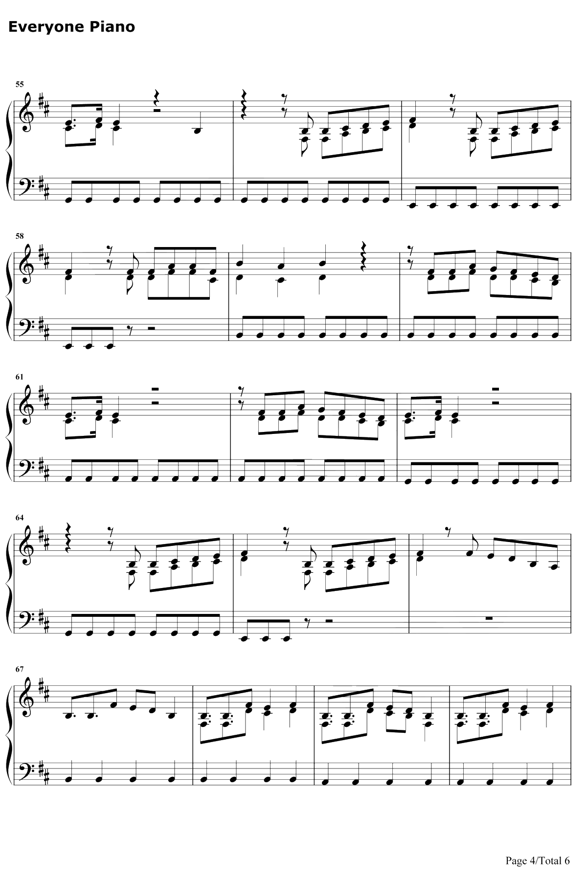 Breathe钢琴谱-JaxJones4