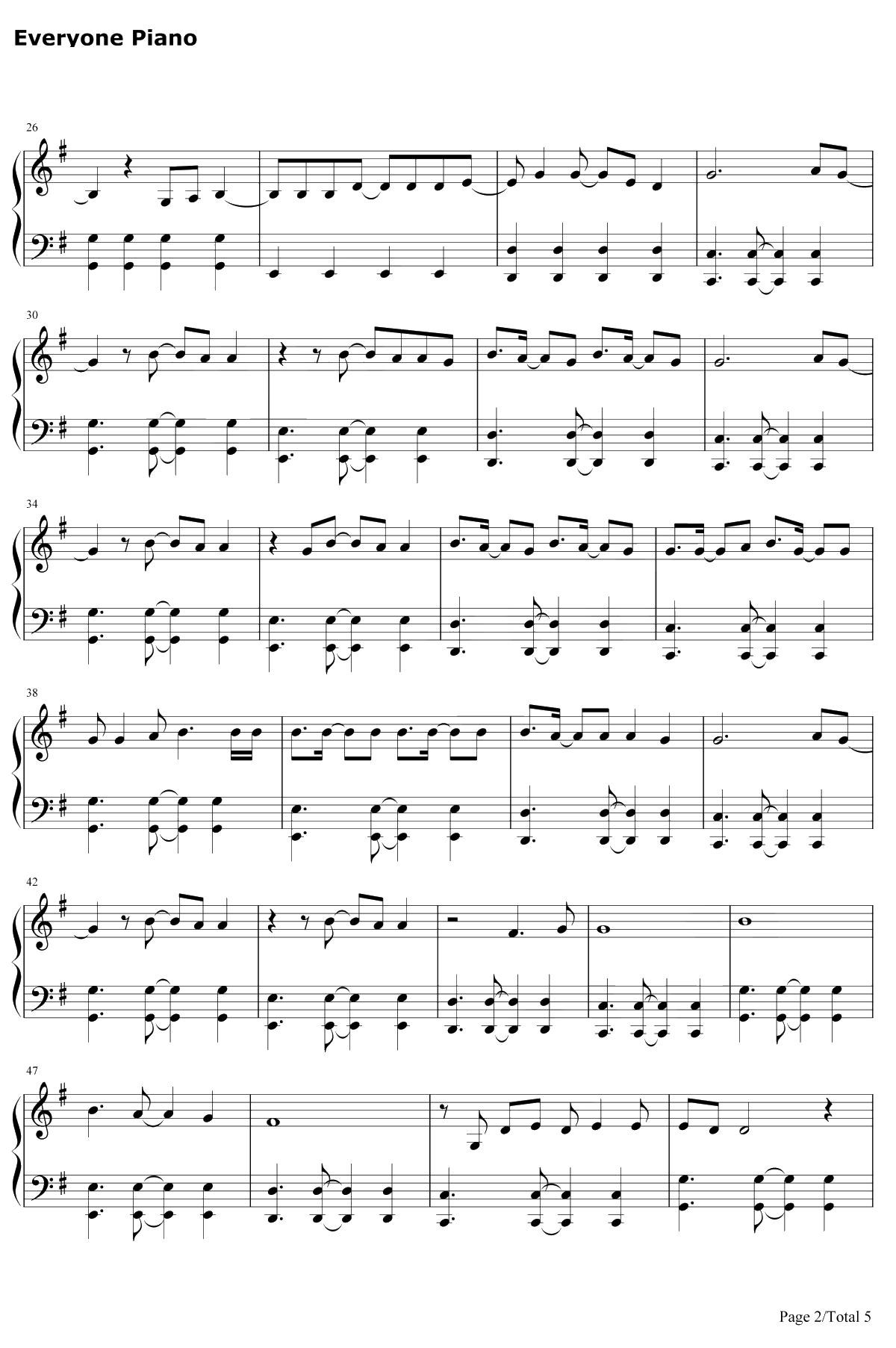 Love Wins钢琴谱-CarrieUnderwood2