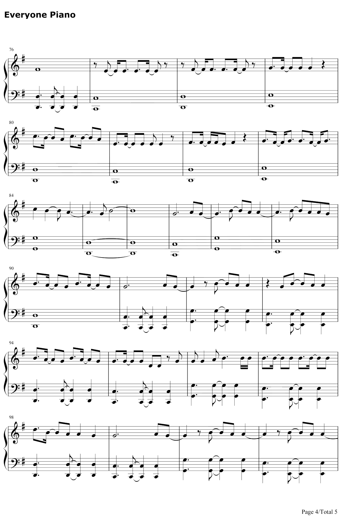 Love Wins钢琴谱-CarrieUnderwood4