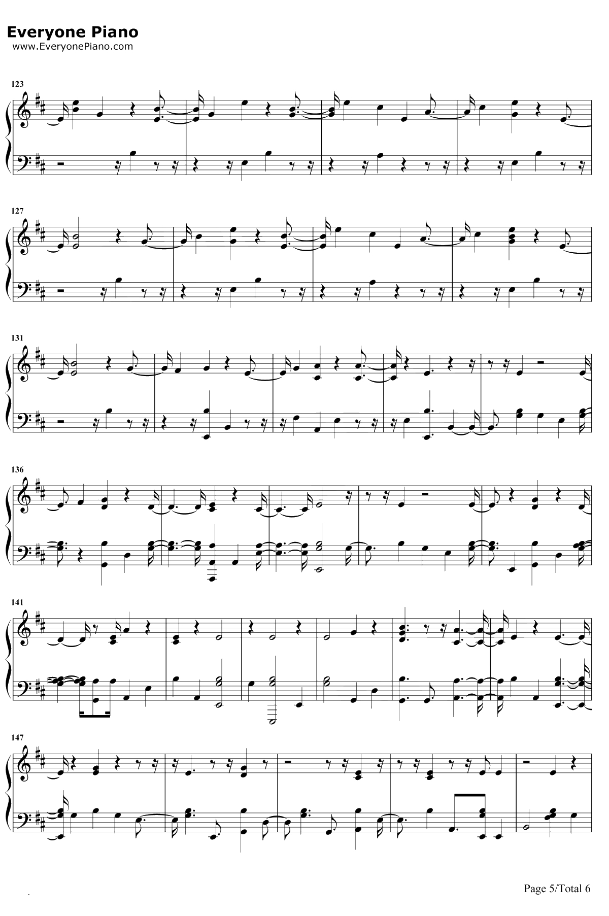 Sour Diesel钢琴谱-ZAYN5