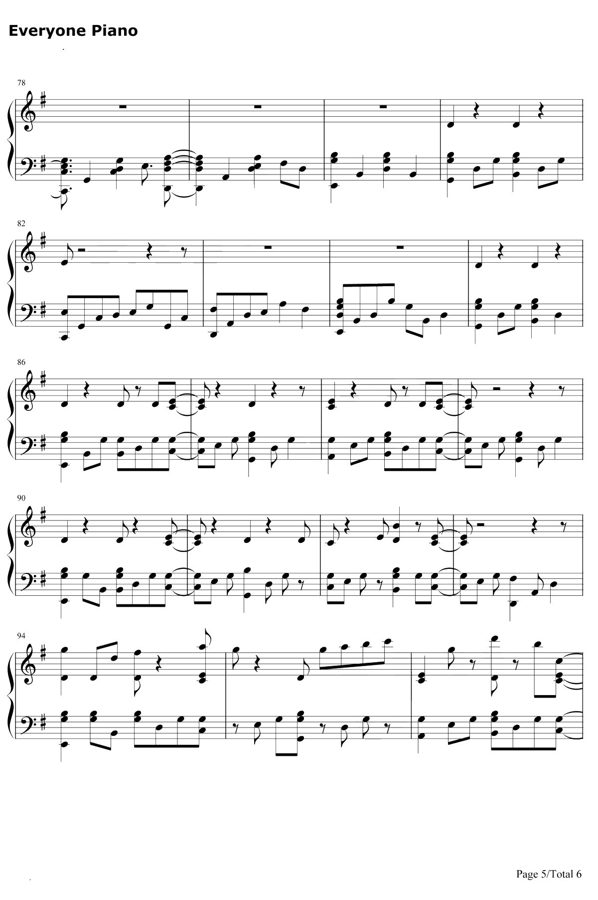 You Be Love钢琴谱-AviciiBillyRaffoul5